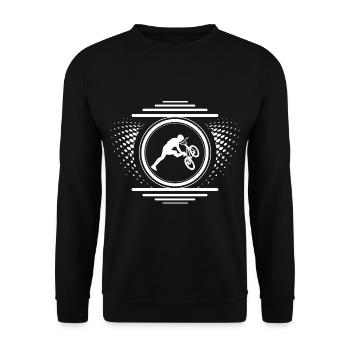 Cascade de BMX - Sweat-shirt Unisexe - noir - Devant - Alina (178cm) & Michal (187cm)