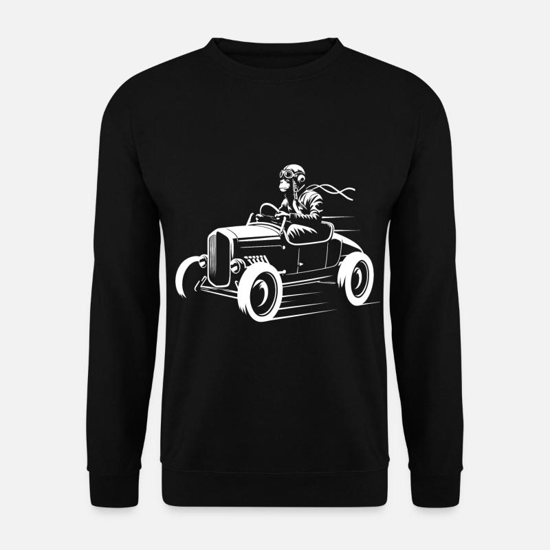 Temporeicher Primat - Unisex Pullover - Schwarz