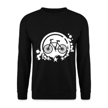 Bicycle - Unisex Sweatshirt - black - Front - Alina (178cm) & Michal (187cm)