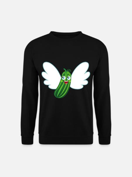 flying cucumber - Unisex Sweatshirt - black