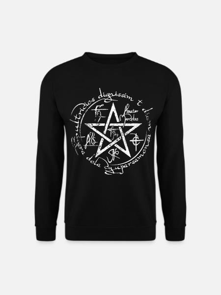 pentagram 01 halloween gothic witch curse spell - Unisex Sweatshirt - black