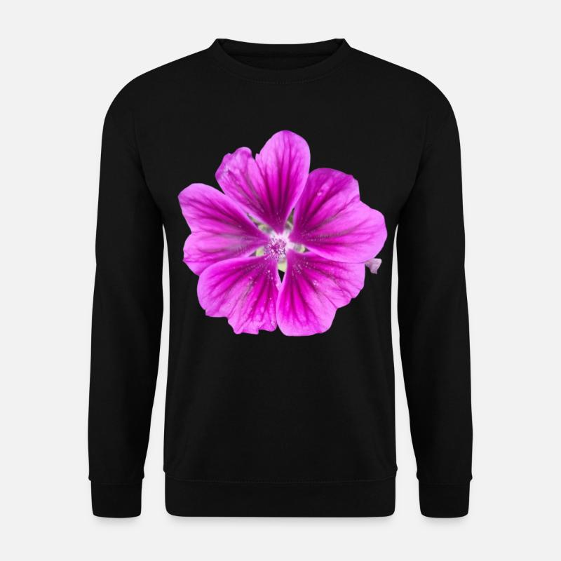 "Wilde Malve" - Unisex Pullover - Schwarz