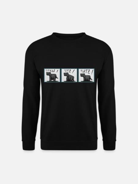 Dog dogs pooch - Unisex Sweatshirt - black