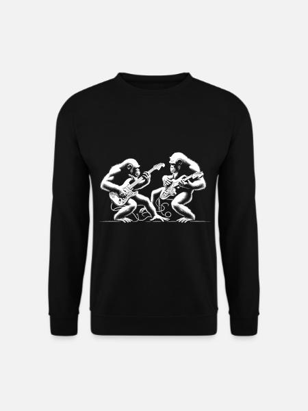 Guitar Groove Gorillas - Unisex Sweatshirt - black