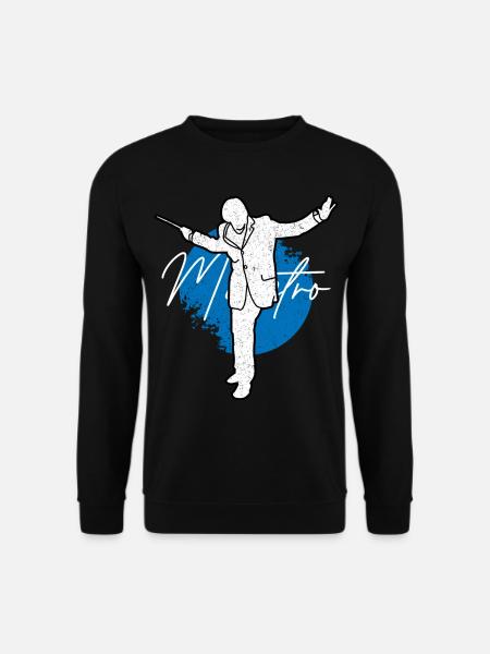 Maestro chef d'orchestre cadeau de musique classique - Sweat-shirt Unisexe - noir