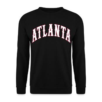 Atlanta - Unisex Pullover - Schwarz - Vorne - Alina (178cm) & Michal (187cm)