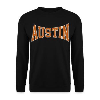 Austin - Unisex Pullover - Schwarz - Vorne - Alina (178cm) & Michal (187cm)