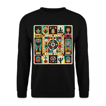 Loteria: Mexico's Bingo Fiesta - Unisex Sweatshirt - black - Front - Alina (178cm) & Michal (187cm)