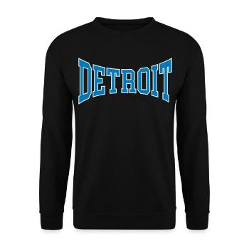 Detroit - Unisex Sweatshirt - black - Front - Alina (178cm) & Michal (187cm)