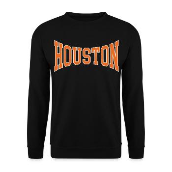 Houston - Unisex Pullover - Schwarz - Vorne - Alina (178cm) & Michal (187cm)