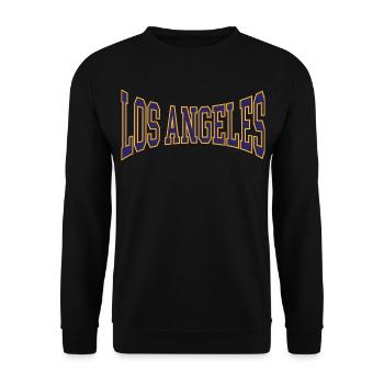 Los Angeles - Unisex Pullover - Schwarz - Vorne - Alina (178cm) & Michal (187cm)