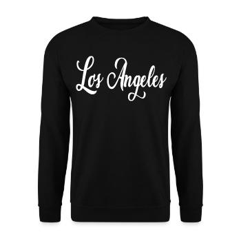 Los Angeles - Unisex Sweatshirt - black - Front - Alina (178cm) & Michal (187cm)