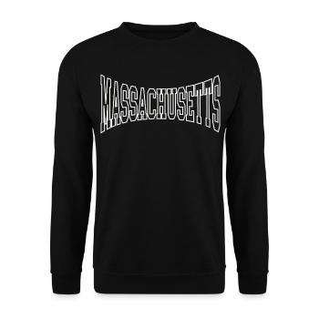 Massachusetts - Unisex Pullover - Schwarz - Vorne - Alina (178cm) & Michal (187cm)