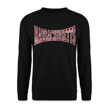 Massachusetts - Unisex Pullover - Schwarz - Vorne - Alina (178cm) & Michal (187cm)
