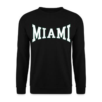 Miami - Unisex Pullover - Schwarz - Vorne - Alina (178cm) & Michal (187cm)