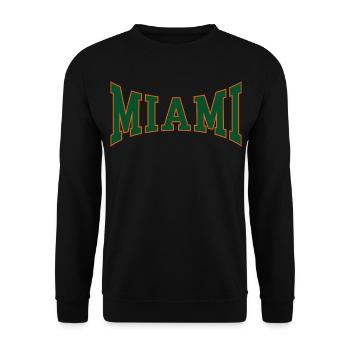 Miami - Unisex Sweatshirt - black - Front - Alina (178cm) & Michal (187cm)