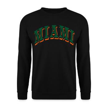 Miami - Unisex Sweatshirt - black - Front - Alina (178cm) & Michal (187cm)