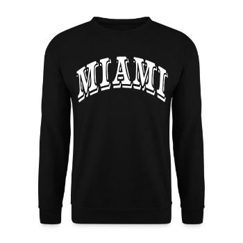 Miami - Unisex Pullover - Schwarz - Vorne - Alina (178cm) & Michal (187cm)