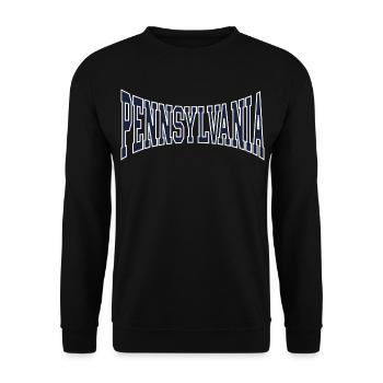 Pennsylvania - Unisex Sweatshirt - black - Front - Alina (178cm) & Michal (187cm)