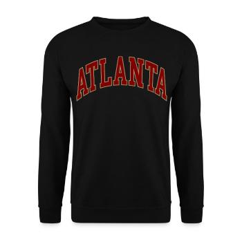 Atlanta - Sweat-shirt Unisexe - noir - Devant - Alina (178cm) & Michal (187cm)