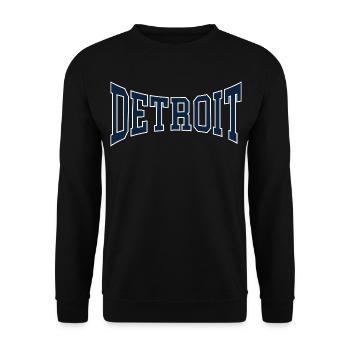 Detroit - Unisex Sweatshirt - black - Front - Alina (178cm) & Michal (187cm)