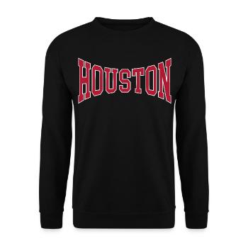 Houston - Unisex Pullover - Schwarz - Vorne - Alina (178cm) & Michal (187cm)