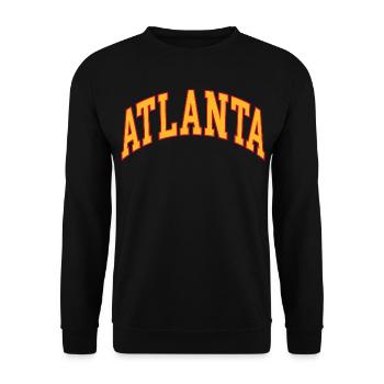 Atlanta - Sweat-shirt Unisexe - noir - Devant - Alina (178cm) & Michal (187cm)