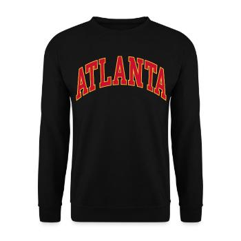 Atlanta - Sweat-shirt Unisexe - noir - Devant - Alina (178cm) & Michal (187cm)