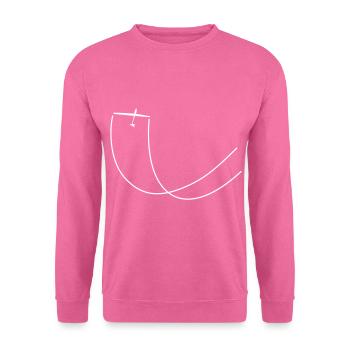 Aerobatic pilot fly glider plane - Unisex Sweatshirt - pink - Front