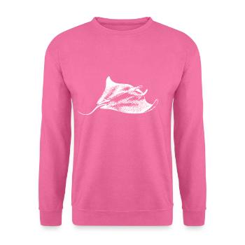 Manta Rochen Sealife - Sweat-shirt Unisexe - rose - Devant