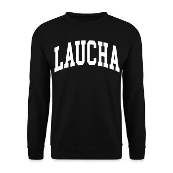 Laucha - Unisex Sweatshirt - black - Front - Alina (178cm) & Michal (187cm)