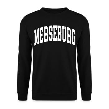 Merseburg - Unisex Pullover - Schwarz - Vorne - Alina (178cm) & Michal (187cm)