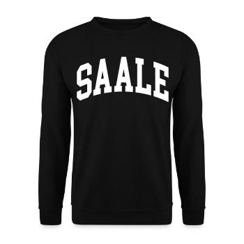 Saale - Sweat-shirt Unisexe - noir - Devant - Alina (178cm) & Michal (187cm)