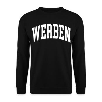Advertise - Unisex Sweatshirt - black - Front - Alina (178cm) & Michal (187cm)