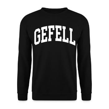 Gefell - Unisex Sweatshirt - black - Front - Alina (178cm) & Michal (187cm)