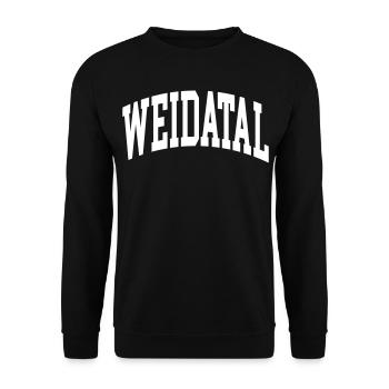 Weidatal - Sweat-shirt Unisexe - noir - Devant - Alina (178cm) & Michal (187cm)