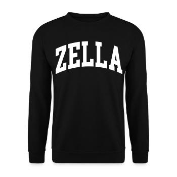 Zella - Unisex Pullover - Schwarz - Vorne - Alina (178cm) & Michal (187cm)
