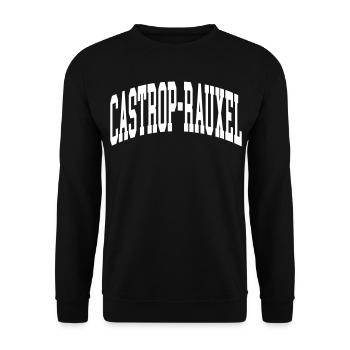 Castrop-Rauxel - Unisex Sweatshirt - black - Front - Alina (178cm) & Michal (187cm)