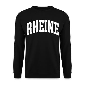 Rheine - Unisex Pullover - Schwarz - Vorne - Alina (178cm) & Michal (187cm)