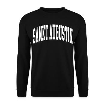 Sankt Augustin - Unisex Pullover - Schwarz - Vorne - Alina (178cm) & Michal (187cm)