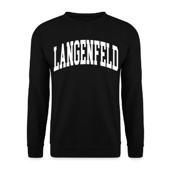 Langenfeld - Unisex Sweatshirt - black - Front - Alina (178cm) & Michal (187cm)