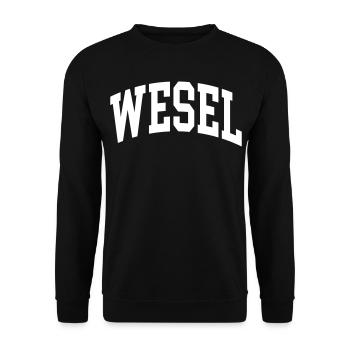 Wesel - Sweat-shirt Unisexe - noir - Devant - Alina (178cm) & Michal (187cm)