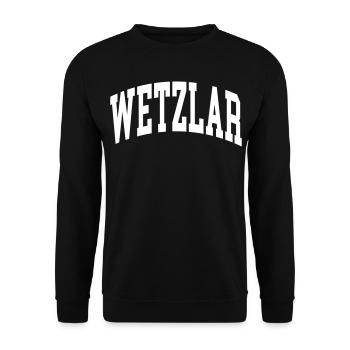 Wetzlar - Unisex Pullover - Schwarz - Vorne - Alina (178cm) & Michal (187cm)