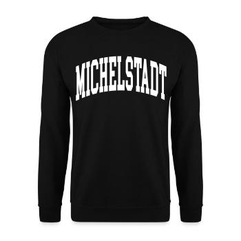 Michelstadt - Unisex Pullover - Schwarz - Vorne - Alina (178cm) & Michal (187cm)