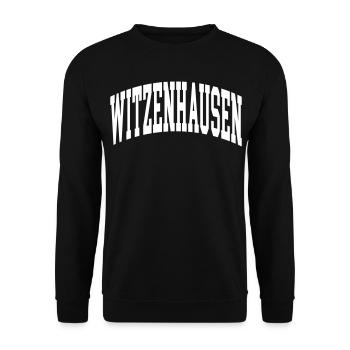 Witzenhausen - Unisex Pullover - Schwarz - Vorne - Alina (178cm) & Michal (187cm)