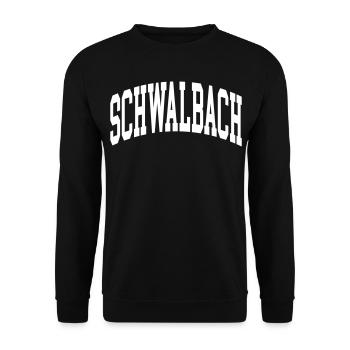 Schwalbach - Unisex Pullover - Schwarz - Vorne - Alina (178cm) & Michal (187cm)