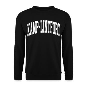 Kamp-Lintfort - Unisex Pullover - Schwarz - Vorne - Alina (178cm) & Michal (187cm)