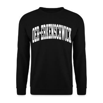 Oer-Erkenschwick - Unisex Pullover - Schwarz - Vorne - Alina (178cm) & Michal (187cm)