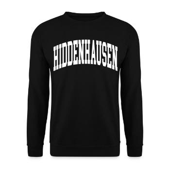 Hiddenhausen - Unisex Sweatshirt - black - Front - Alina (178cm) & Michal (187cm)