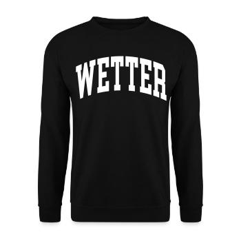 Wetter - Unisex Pullover - Schwarz - Vorne - Alina (178cm) & Michal (187cm)